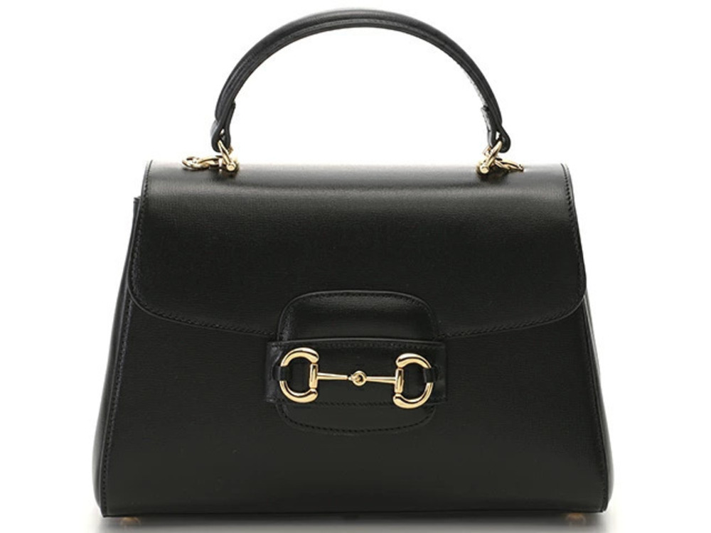 Gucci Horsebit Bag Leather Black